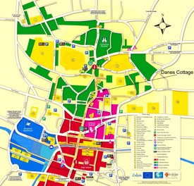 Lincoln tourist map