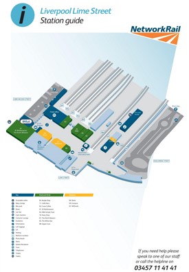 Liverpool Lime Street railway station map