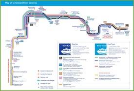 London river bus tours map