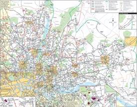 North East London bus map