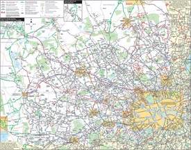 North West London bus map