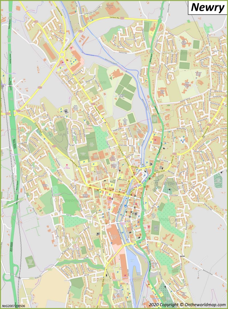 Map of Newry