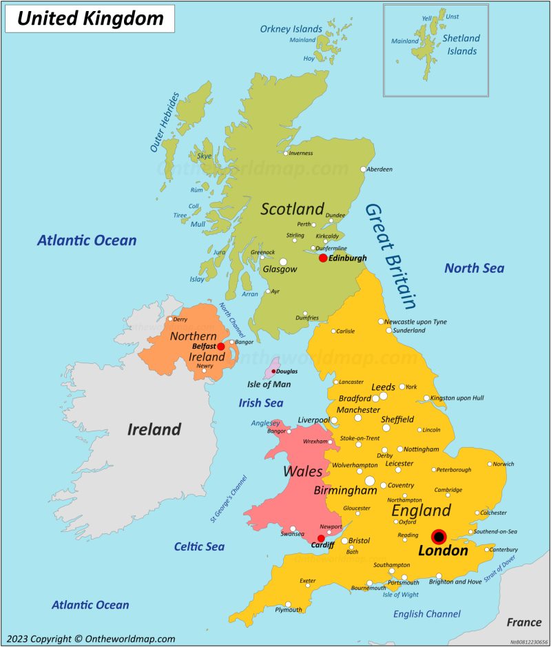 Map of the United Kingdom