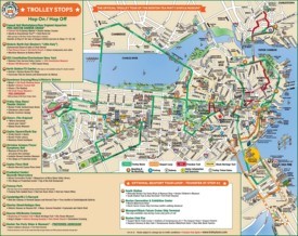 Tourist Map of Downtown Boston