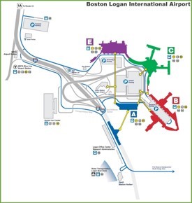 Boston Logan Airport Maps