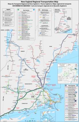 New England Regional Transportation Map