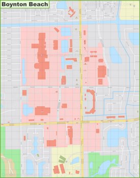 Boynton Beach downtown map