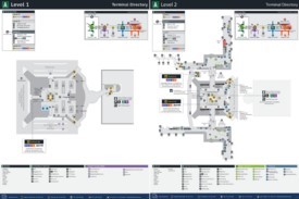 Houston airport terminal A map