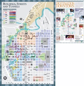 Houston downtown hotels and sightseeings map