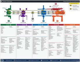 Houston George Bush airport map