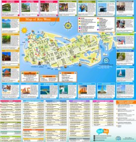 Key West tourist map