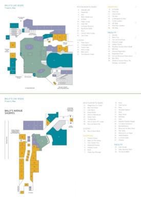 Las Vegas Ballys hotel map