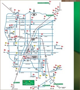 Las Vegas golf courses map