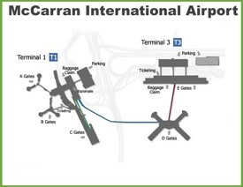 Las Vegas McCarran International Airport map