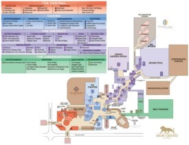 Las Vegas MGM Grand hotel map