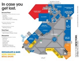 Las Vegas New York-New York hotel map