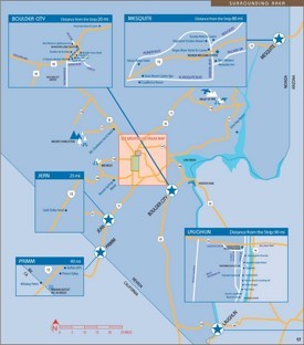 Las Vegas surrounding area map