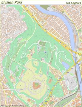 Elysian Park Map