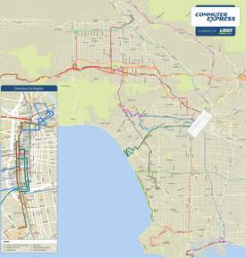 LADOT Commuter Express Map