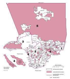 Los Angeles County Areas Map