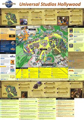 Universal Studios Hollywood Maps