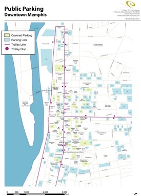 Memphis parking map