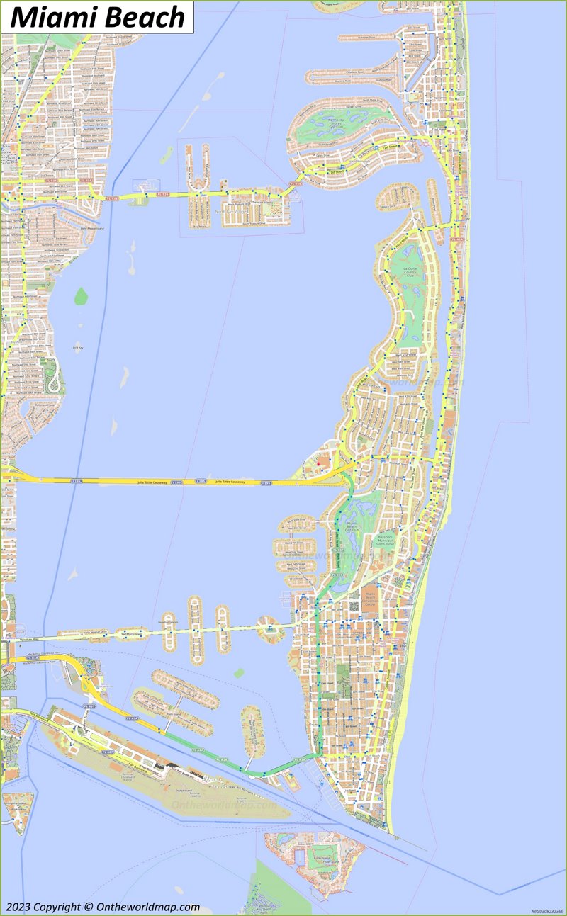 Map of Miami Beach