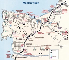 Monterey Peninsula map