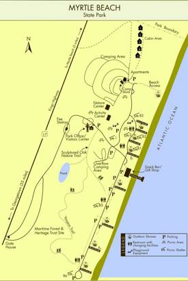 Myrtle Beach State Park Map