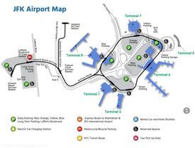 JFK airport overview map