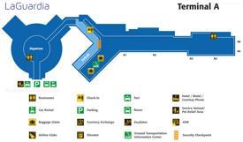 LaGuardia Airport Terminal A Map