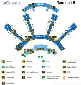 LaGuardia Airport Terminal B Map