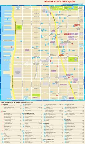 Map of Midtown West and Times Square