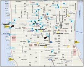 Midtown Manhattan map