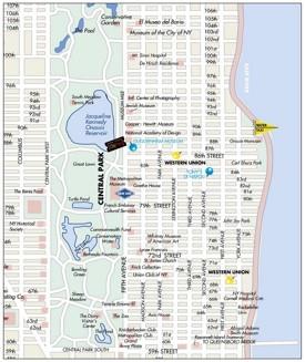 Upper East Side map