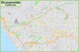 Large detailed map of Oceanside