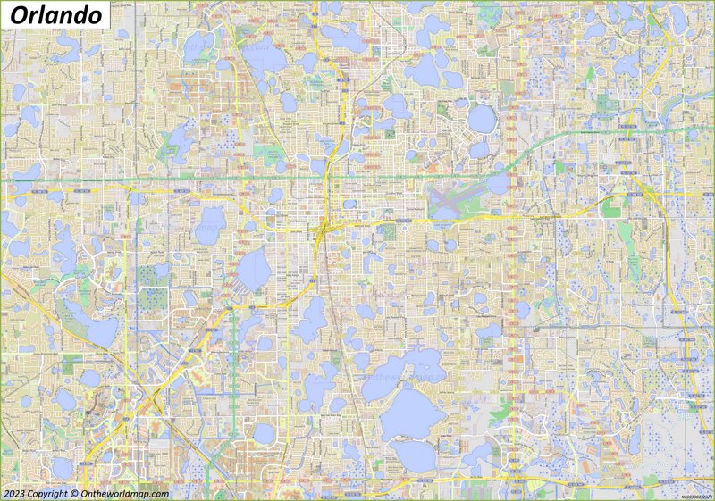 Map of Orlando