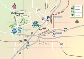 Lake Buena Vista area map