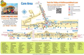 Pensacola Beach tourist map