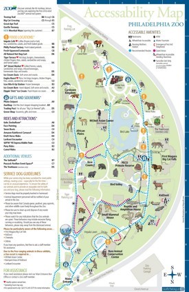 Philadelphia Zoo map