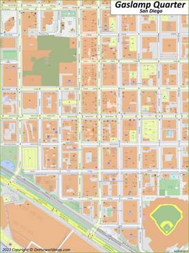 Gaslamp Quarter Maps