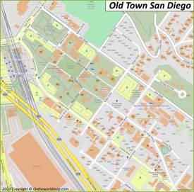 Old Town San Diego Map