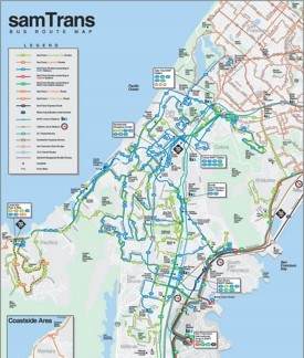 SamTrans Map