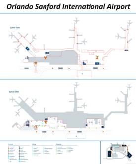 Orlando Sanford International Airport Map