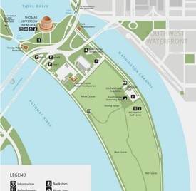 Hains Point tourist map