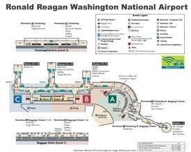 Ronald Reagan Washington National Airport map