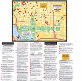 Washington, D.C. restaurants, hotels and sightseeings map