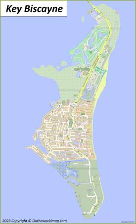 Key Biscayne Map