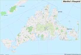 Map of Martha's Vineyard