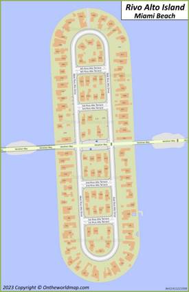 Rivo Alto Island Map